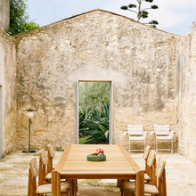 Load image into Gallery viewer, Satellite Outdoor Floor Lamp in Outside Area.
