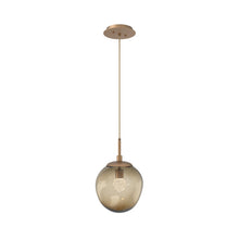 Load image into Gallery viewer, Aster LED Pendant Light in Novel Brass/Bronze/Floret Crystal.
