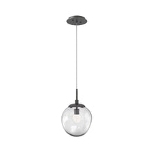Load image into Gallery viewer, Aster LED Pendant Light in Graphite/Clear/Floret Crystal.
