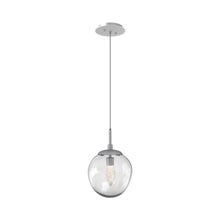 Load image into Gallery viewer, Aster LED Pendant Light in Classic Silver/Clear/Geo Crystal.

