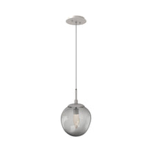Load image into Gallery viewer, Aster LED Pendant Light in Beige Silver/Smoke/Geo Crystal.
