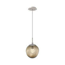 Load image into Gallery viewer, Aster LED Pendant Light in Beige Silver/Bronze/Zircon Crystal.
