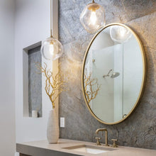 Load image into Gallery viewer, Aster LED Pendant Light in bathroom.
