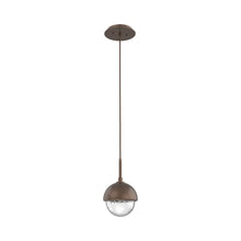 Load image into Gallery viewer, Cabochon LED Pendant Light in Burnished Bronze/Matching Finish.
