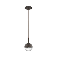 Load image into Gallery viewer, Cabochon LED Pendant Light in Flat Bronze/Matching Finish.
