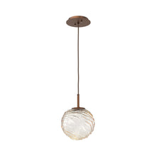 Load image into Gallery viewer, Gaia LED Pendant Light in Burnished Bronze/Amber (Medium).
