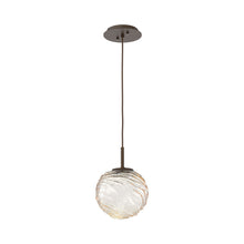 Load image into Gallery viewer, Gaia LED Pendant Light in Flat Bronze/Amber (Medium).
