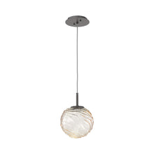 Load image into Gallery viewer, Gaia LED Pendant Light in Graphite/Amber (Medium).
