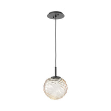 Load image into Gallery viewer, Gaia LED Pendant Light in Matte Black/Amber (Medium).
