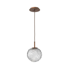 Load image into Gallery viewer, Gaia LED Pendant Light in Burnished Bronze/Clear (Medium).
