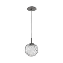 Load image into Gallery viewer, Gaia LED Pendant Light in Graphite/Clear (Medium).

