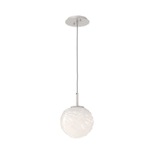 Load image into Gallery viewer, Gaia LED Pendant Light in Beige Silver/Opal White (Medium).

