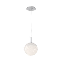 Load image into Gallery viewer, Gaia LED Pendant Light in Classic Silver/Opal White (Medium).
