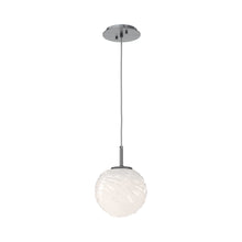 Load image into Gallery viewer, Gaia LED Pendant Light in Gunmetal/Opal White (Medium).
