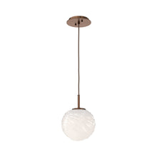 Load image into Gallery viewer, Gaia LED Pendant Light in Oil Rubbed Bronze/Opal White (Medium).
