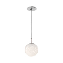 Load image into Gallery viewer, Gaia LED Pendant Light in Satin Nickel/Opal White (Medium).

