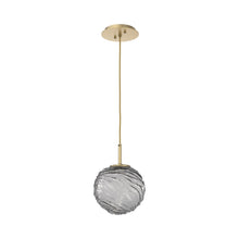 Load image into Gallery viewer, Gaia LED Pendant Light in Gilded Brass/Smoke (Medium).

