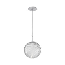 Load image into Gallery viewer, Gaia LED Pendant Light in Classic Silver/Clear (Large).
