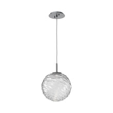 Load image into Gallery viewer, Gaia LED Pendant Light in Gunmetal/Clear (Large).

