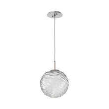 Load image into Gallery viewer, Gaia LED Pendant Light in Satin Nickel/Clear (Large).
