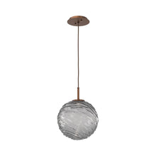 Load image into Gallery viewer, Gaia LED Pendant Light in Burnished Bronze/Smoke (Large).
