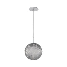 Load image into Gallery viewer, Gaia LED Pendant Light in Classic Silver/Smoke (Large).
