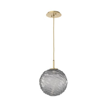 Load image into Gallery viewer, Gaia LED Pendant Light in Gilded Brass/Smoke (Large).
