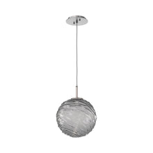 Load image into Gallery viewer, Gaia LED Pendant Light in Satin Nickel/Smoke (Large).
