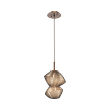 Load image into Gallery viewer, Mesa LED Pendant Light in Burnished Bronze/Bronze.

