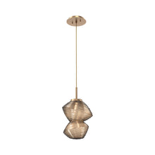 Load image into Gallery viewer, Mesa LED Pendant Light in Novel Brass/Bronze.
