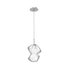 Load image into Gallery viewer, Mesa LED Pendant Light in Classic Silver/Clear.
