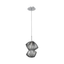 Load image into Gallery viewer, Mesa LED Pendant Light in Classic Silver/Smoke.

