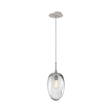 Load image into Gallery viewer, Meteo Pendant Light in Beige Silver/Clear (E26 Bulb Base).
