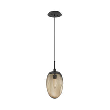 Load image into Gallery viewer, Meteo Pendant Light in Matte Black/Bronze/Geo Crystal (LED).
