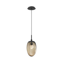 Load image into Gallery viewer, Meteo Pendant Light in Matte Black/Bronze/Zircon Crystal (LED).
