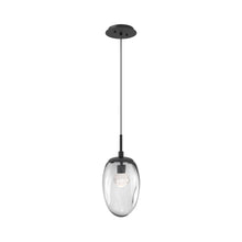 Load image into Gallery viewer, Meteo Pendant Light in Matte Black/Clear/Zircon Crystal (LED).
