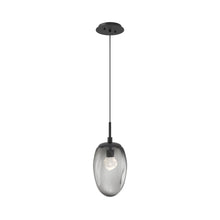 Load image into Gallery viewer, Meteo Pendant Light in Matte Black/Smoke/Zircon Crystal (LED).
