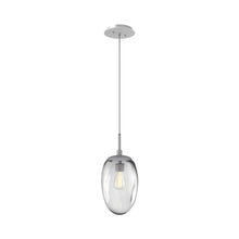 Load image into Gallery viewer, Meteo Pendant Light in Classic Silver/Clear (E26 Bulb Base).
