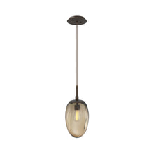 Load image into Gallery viewer, Meteo Pendant Light in Flat Bronze/Bronze (E26 Bulb Base).
