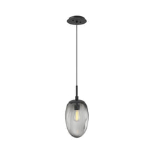 Load image into Gallery viewer, Meteo Pendant Light in Matte Black/Smoke (E26 Bulb Base).
