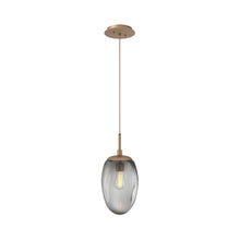 Load image into Gallery viewer, Meteo Pendant Light in Novel Brass/Smoke (E26 Bulb Base).
