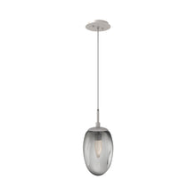 Load image into Gallery viewer, Meteo Pendant Light in Beige Silver/Smoke/Geo Crystal (LED).
