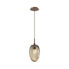 Load image into Gallery viewer, Meteo Pendant Light in Burnished Bronze/Bronze/Zircon Crystal (LED).
