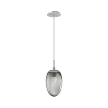 Load image into Gallery viewer, Meteo Pendant Light in Classic Silver/Smoke/Floret Crystal (LED).
