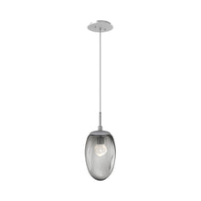 Load image into Gallery viewer, Meteo Pendant Light in Classic Silver/Smoke/Zircon Crystal (LED).
