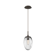 Load image into Gallery viewer, Meteo Pendant Light in Flat Bronze/Clear/Geo Crystal (LED).
