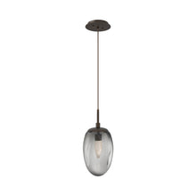 Load image into Gallery viewer, Meteo Pendant Light in Flat Bronze/Smoke/Geo Crystal (LED).

