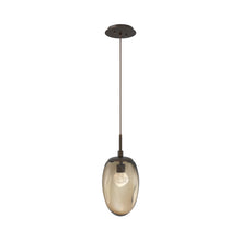 Load image into Gallery viewer, Meteo Pendant Light in Flat Bronze/Bronze/Zircon Crystal (LED).
