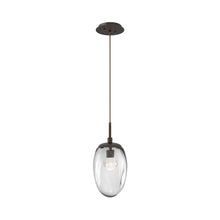 Load image into Gallery viewer, Meteo Pendant Light in Flat Bronze/Clear/Zircon Crystal (LED).
