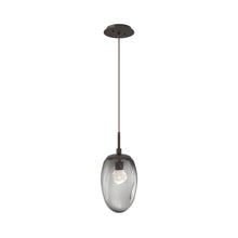 Load image into Gallery viewer, Meteo Pendant Light in Flat Bronze/Smoke/Zircon Crystal (LED).
